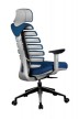 Кресло для руководителя Riva Chair RCH SHARK+Синяя ткань - 3