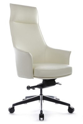 Кресло для руководителя Riva Design Chair Rosso А1918 белая кожа